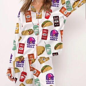 BRAND NEW with tags sheshow Taco Bell pajamas size large